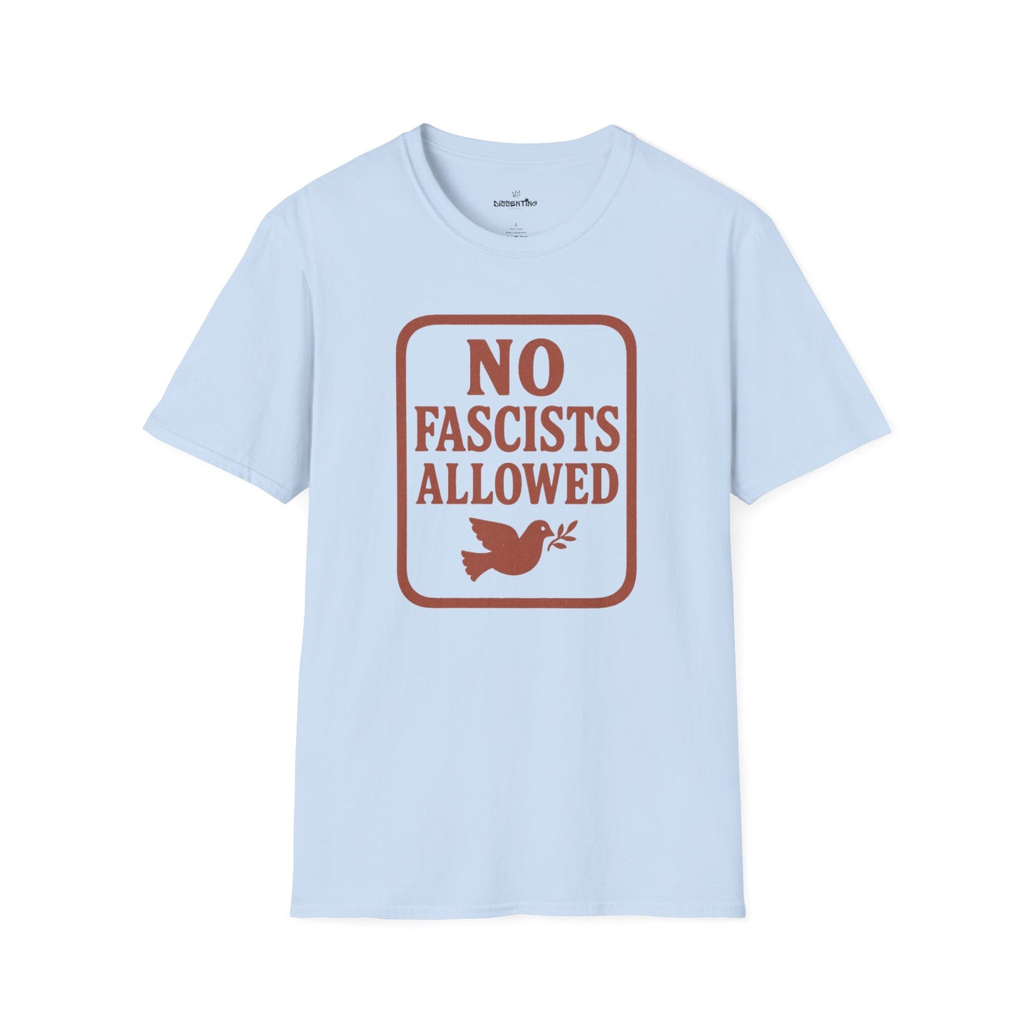 No Fascists Allowed Tee – Vintage Resistance Statement Shirt