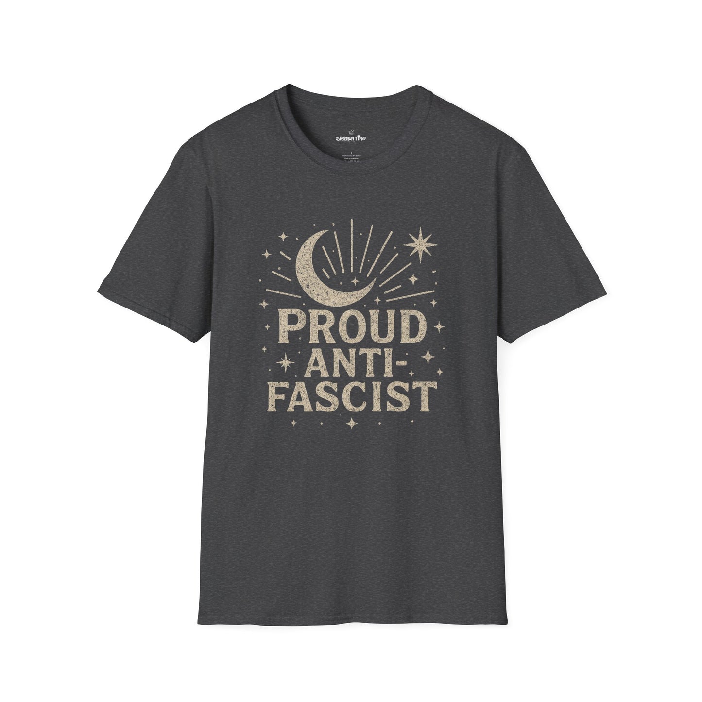 Proud Anti-Fascist – Celestial Vintage Edition Unisex Softstyle Tee