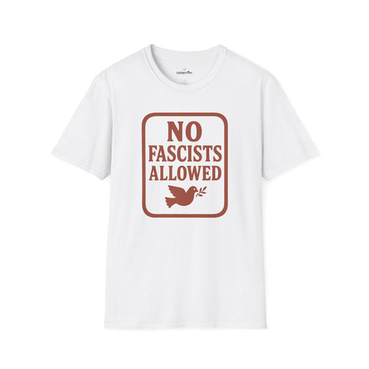 No Fascists Allowed Tee – Vintage Resistance Statement Shirt