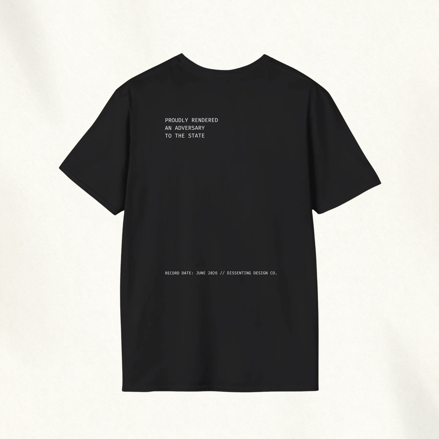 ARTIFACT NO. 0014 // THE ADVERSARY DECLARATION TEE — Archive Graphic Tee