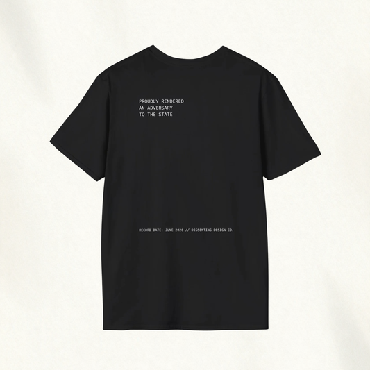 ARTIFACT NO. 0014 // THE ADVERSARY DECLARATION TEE — Archive Graphic Tee
