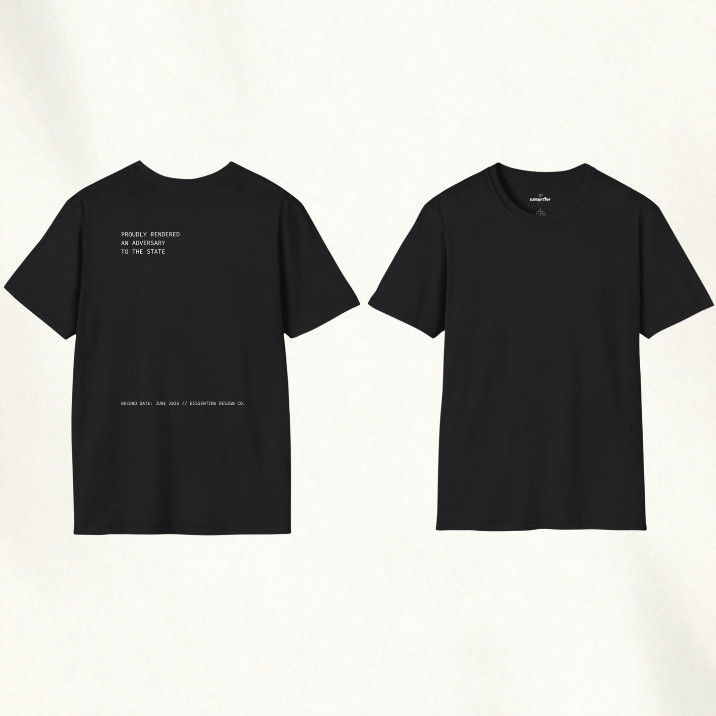 ARTIFACT NO. 0014 // THE ADVERSARY DECLARATION TEE — Archive Graphic Tee