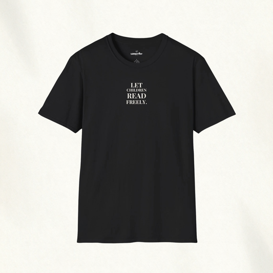 LET CHILDREN READ FREELY — Anti-Censorship Tee